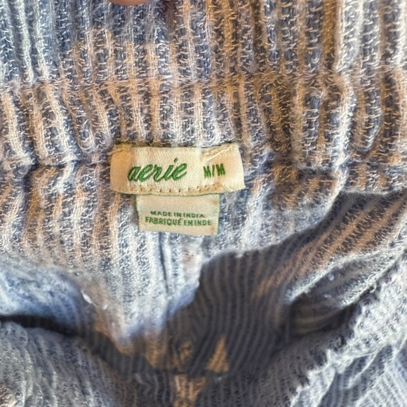 Aerie - Blue Striped Knit Pants Sz M - Picture 6 of 8